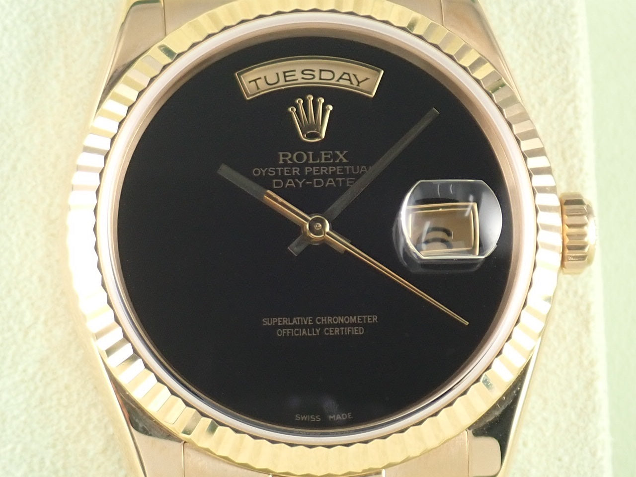 Rolex Day-Date Rare Onyx Dial D Series (around 2005)