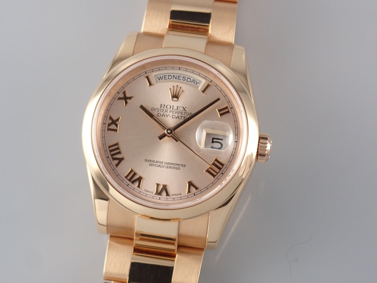 Rolex Day-Date Pink Roman Dial &lt;Warranty, Box, etc.&gt; Ref. 118205