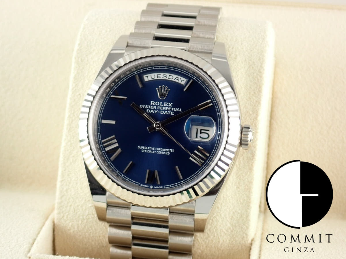 ロレックス デイデイト Ref.228239 ブルーローマン文字盤 中古 day-date-72