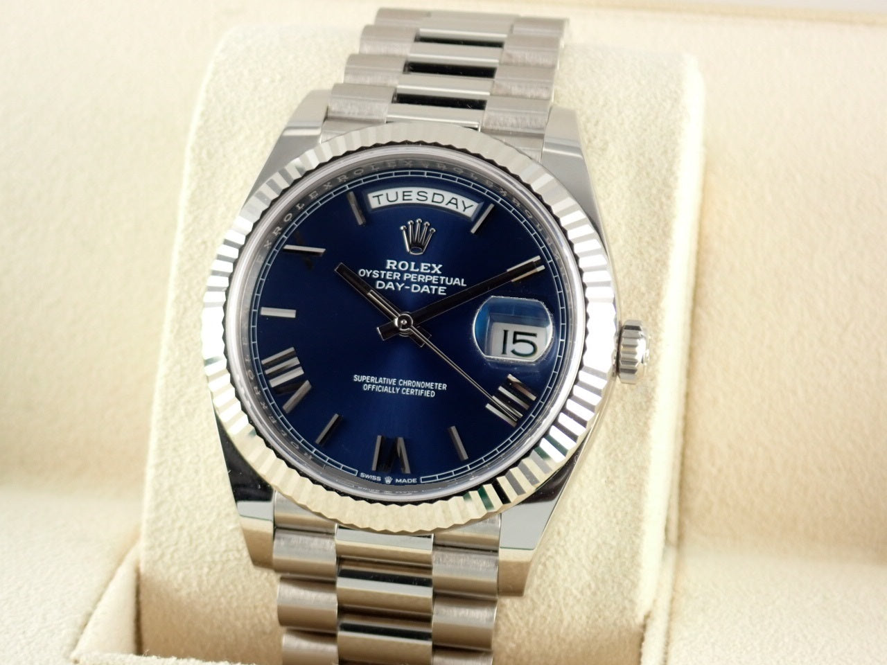 Rolex Day-Date Blue Roman Dial [Good Condition] &lt;Warranty, Box, etc.&gt;