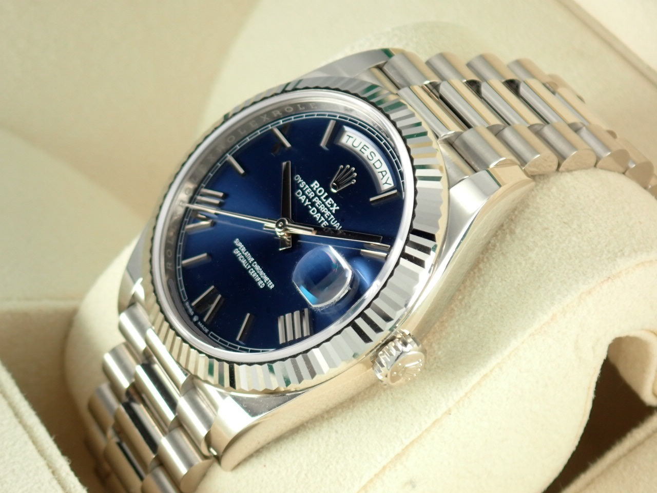 Rolex Day-Date Blue Roman Dial [Good Condition] &lt;Warranty, Box, etc.&gt;