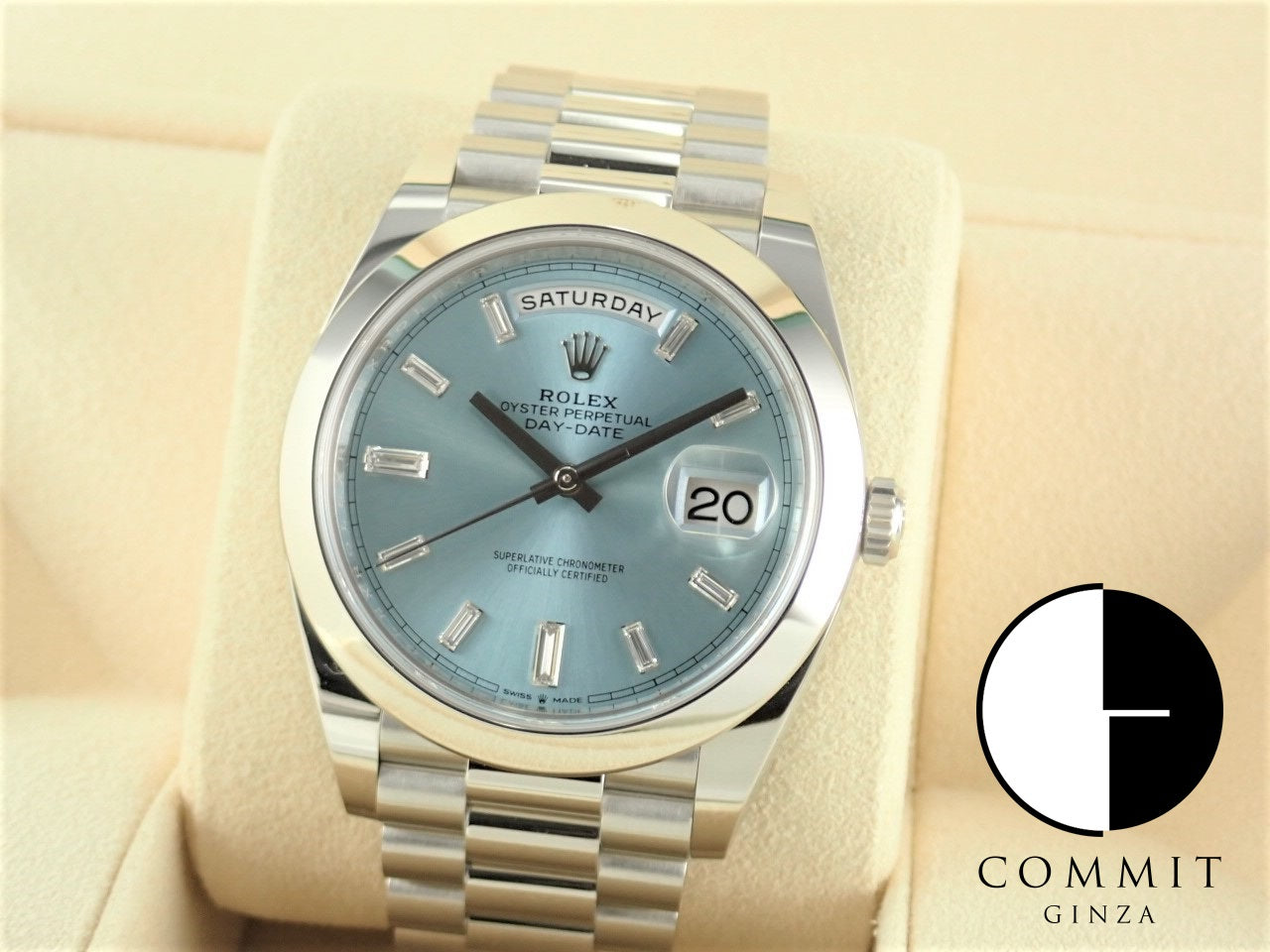 Rolex Day-Date 40 Ice Blue Dial [Warranty, Box, etc.]