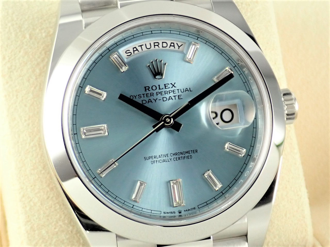 Rolex Day-Date 40 Ice Blue Dial [Warranty, Box, etc.]