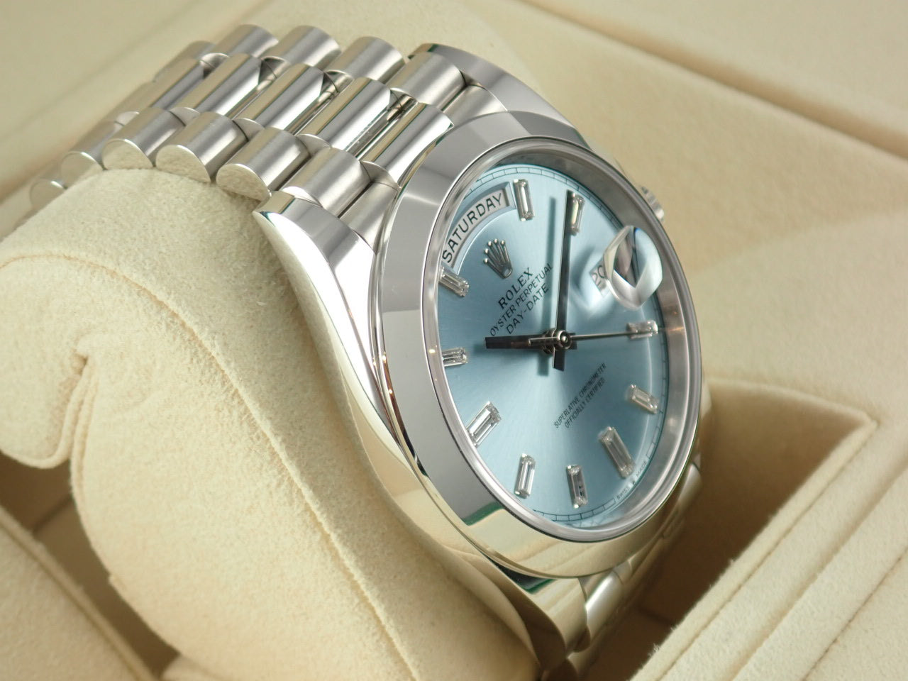 Rolex Day-Date 40 Ice Blue Dial [Warranty, Box, etc.]