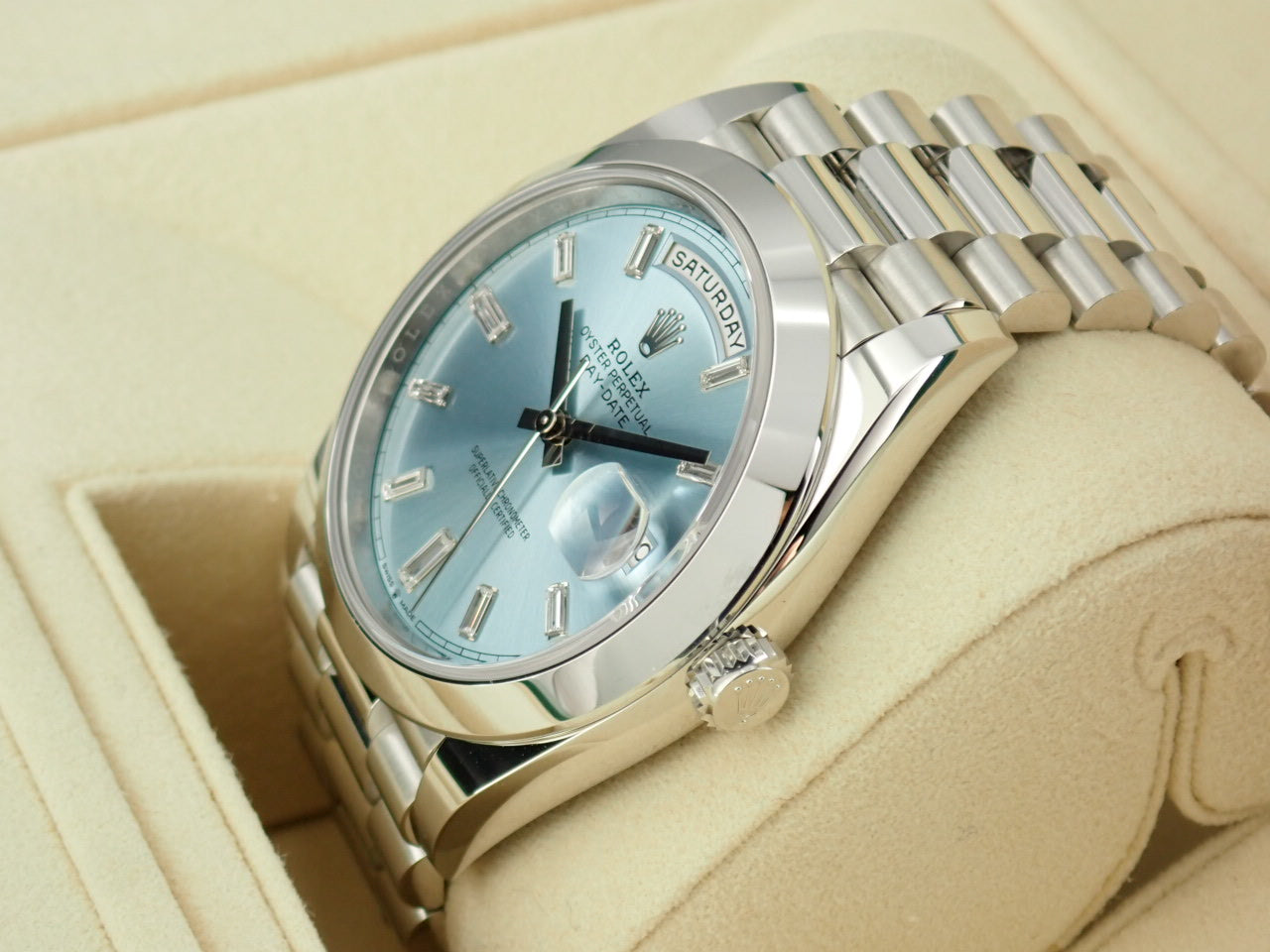 Rolex Day-Date 40 Ice Blue Dial [Warranty, Box, etc.]