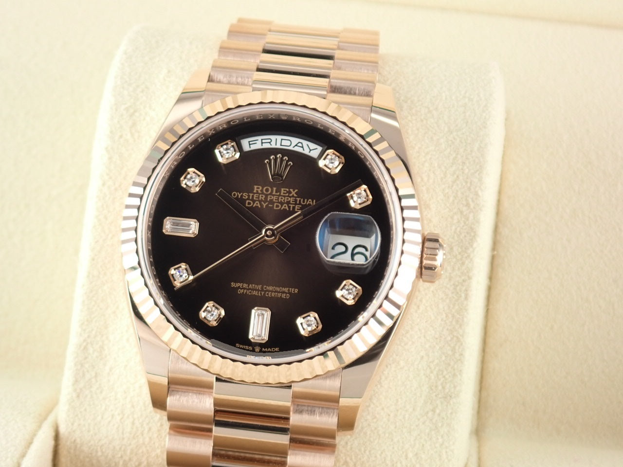 Rolex Day-Date 36 10P Diamond [Unused] &lt;Warranty, Box, Other&gt;