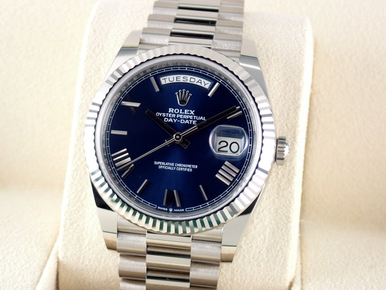 Rolex Day-Date Blue Roman Dial [Unused] &lt;New warranty, box, etc.&gt;