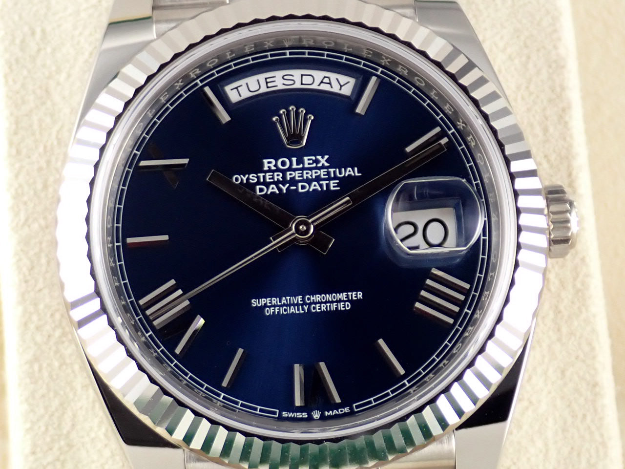 Rolex Day-Date Blue Roman Dial [Unused] &lt;New warranty, box, etc.&gt;