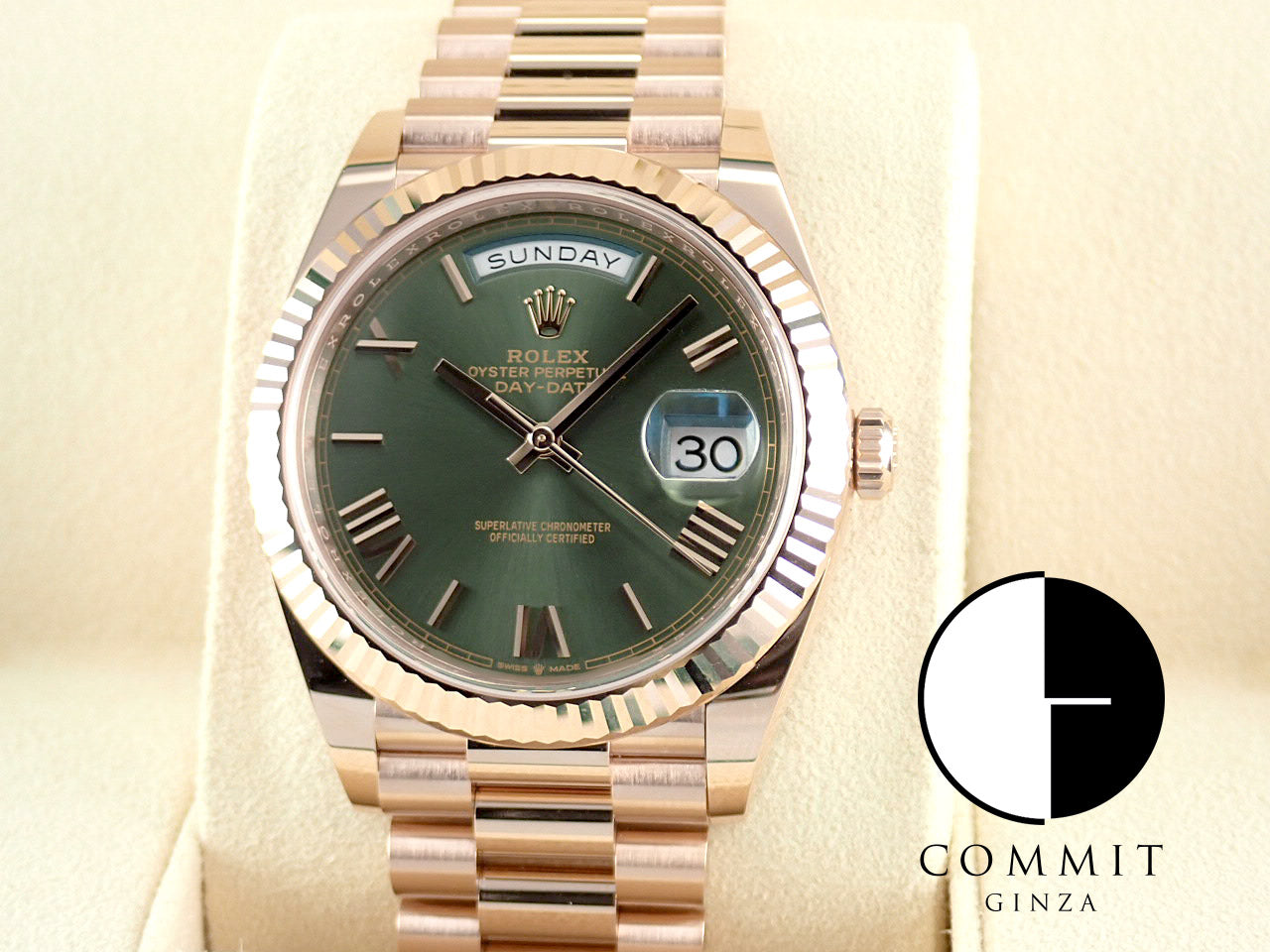 Rolex Day-Date 40 Olive Green Dial [Unused] &lt;Warranty, Box, etc.&gt;