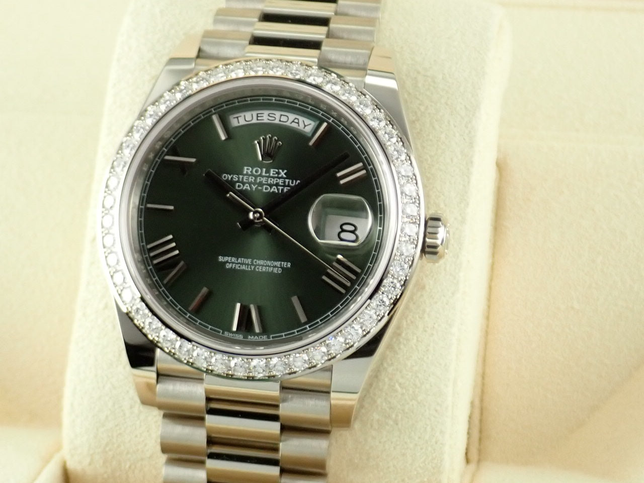 Rolex Day-Date 40 Olive Green Dial [Unused] &lt;Warranty, Box, etc.&gt;