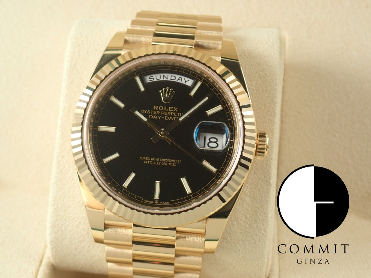 Rolex Day-Date Black Dial [Excellent Condition] &lt;Warranty, Box, etc.&gt;