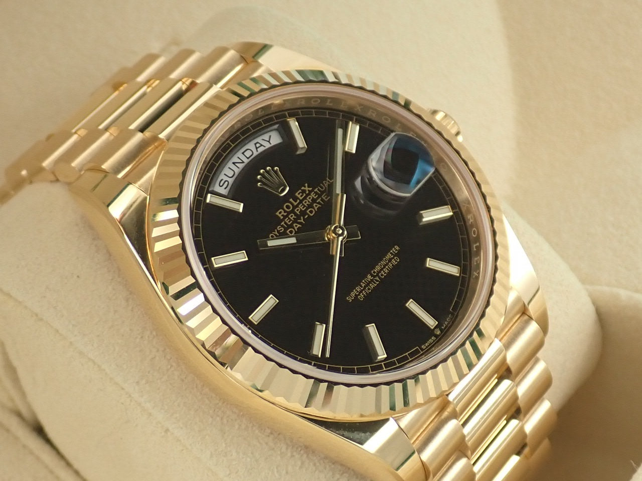 Rolex Day-Date Black Dial [Excellent Condition] &lt;Warranty, Box, etc.&gt;