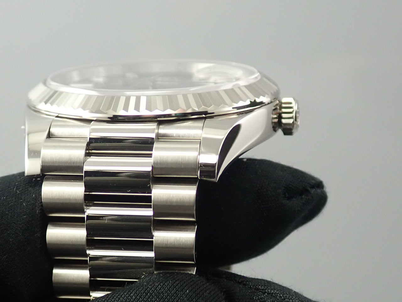 Rolex Day-Date 40 Black Dial 10P Bucket Diamonds [Good Condition] &lt;Warranty, Box, etc.&gt;