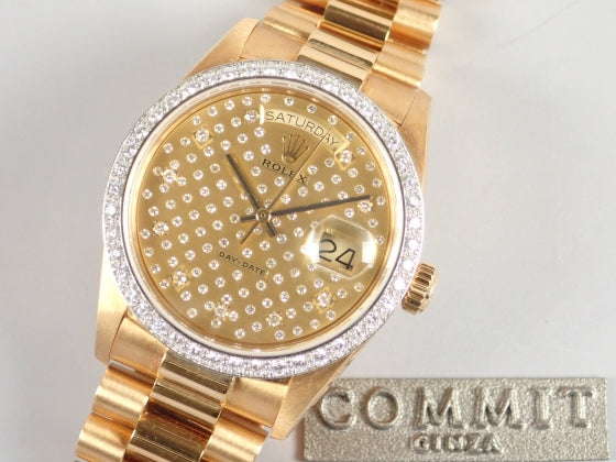 Rolex Day Date Diamond Dial Diamond Bezel