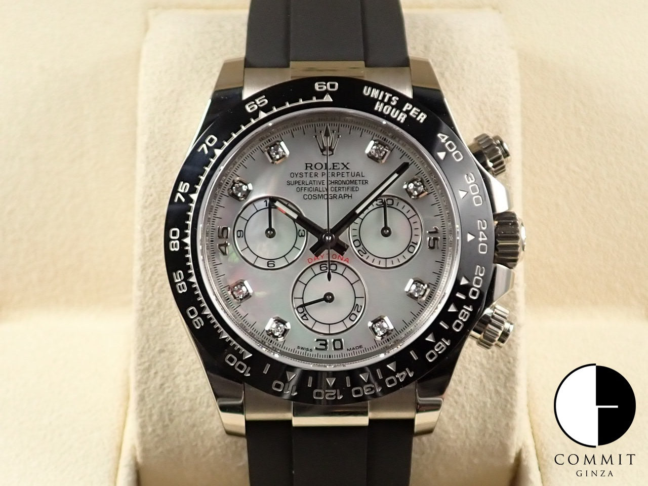 Rolex Daytona 8P Diamond White Shell Dial [Excellent Condition] &lt;New Warranty Card, Box, etc.&gt;