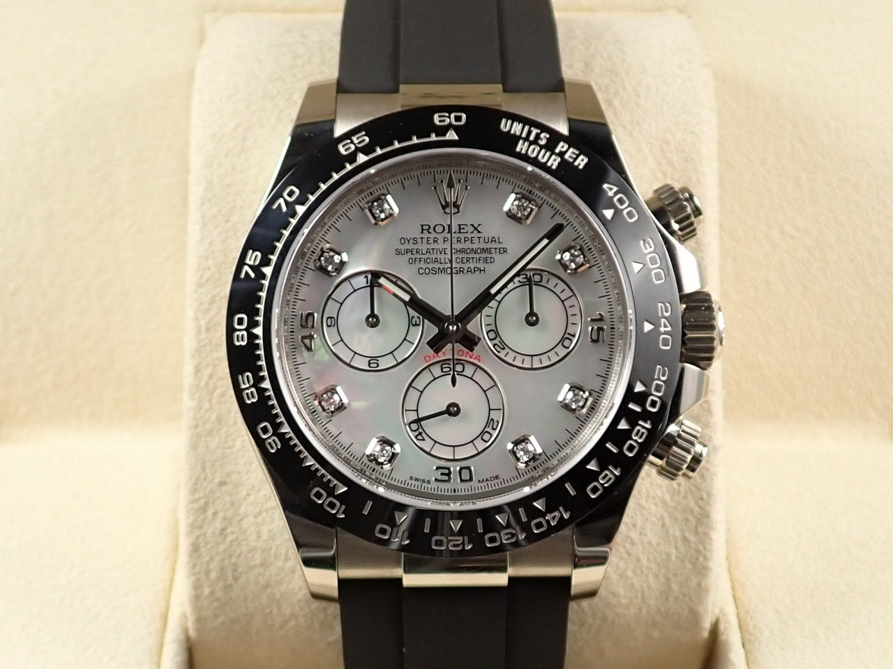 Rolex Daytona 8P Diamond White Shell Dial [Excellent Condition] &lt;New Warranty Card, Box, etc.&gt;