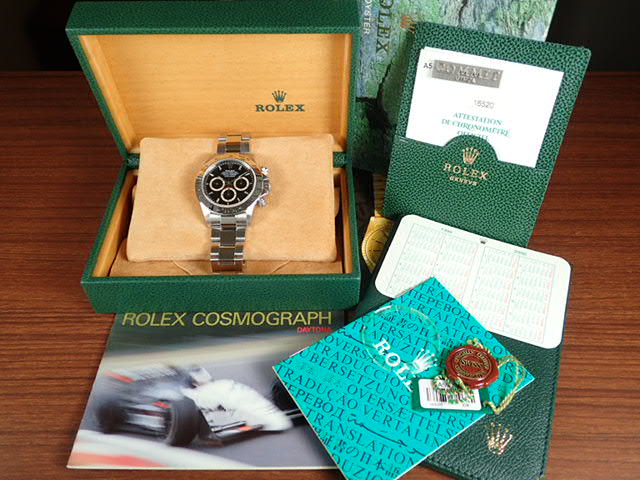 Rolex Daytona El Primero Black Dial A Serial Ref.16520