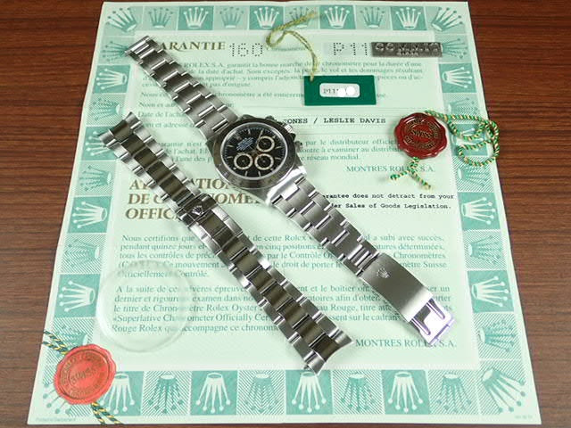 Rolex Daytona El Primero Black Dial P Serial Ref.16520