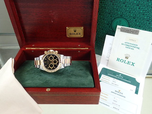 Rolex Daytona El Primero combination model, black dial, S serial number