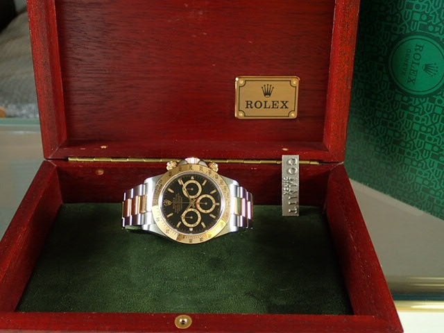 Rolex Daytona El Primero combination model, black dial, A serial number