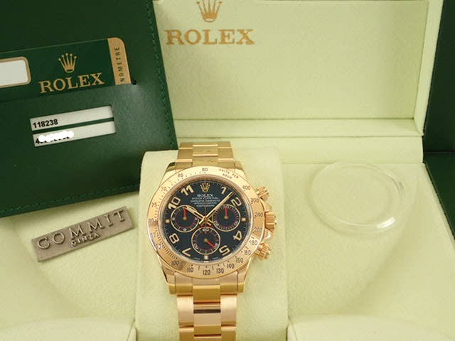 Rolex Daytona Ref.116528 Navy Arabic Dial Used daytona-138