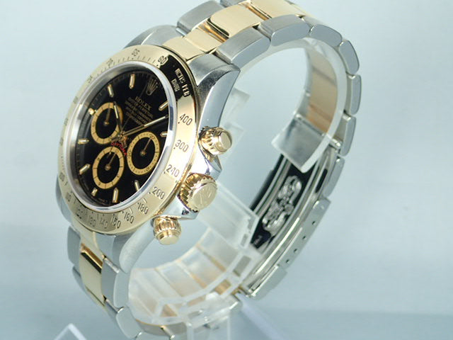 Rolex Daytona El Primero combination model, black dial, S serial number