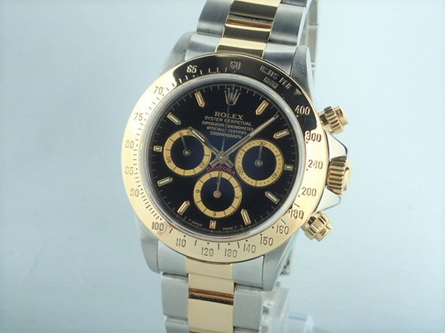 Rolex Daytona El Primero combination model, black dial, S serial number