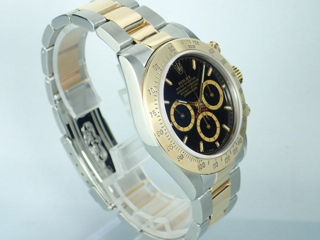 Rolex Daytona El Primero combination model, black dial, S serial number