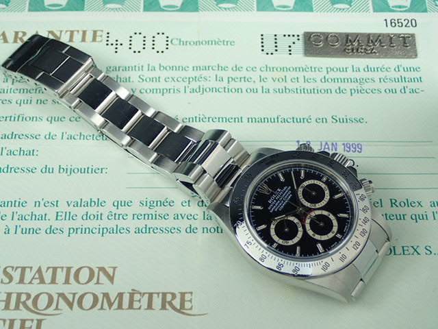 ロレックス デイトナ SS Ref.16520 Serial.U（1997年頃）