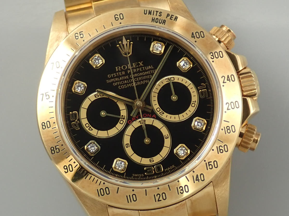 ロレックス デイトナ エルプリメロ Ref.16528G ブラック8Pダイヤ文字盤 中古 5W5ZF30X