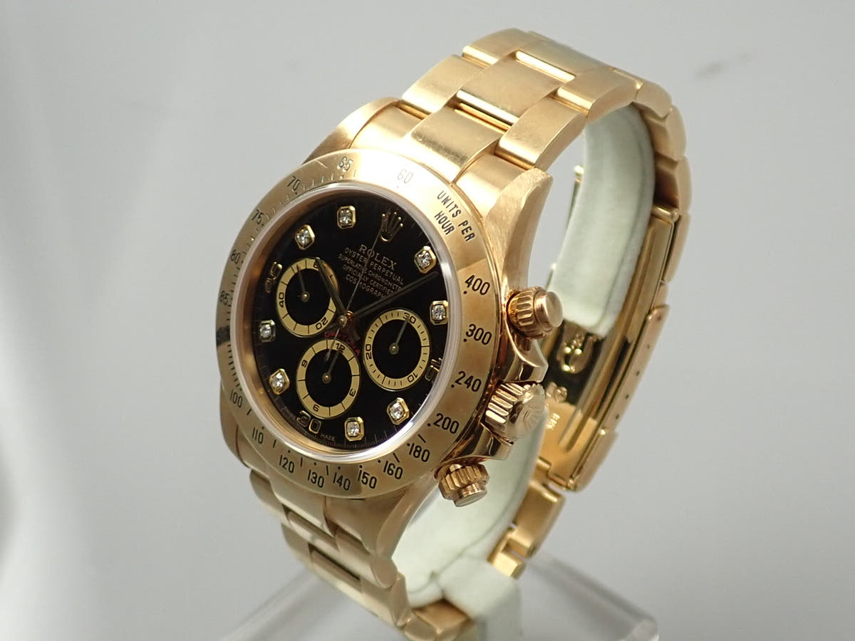 ロレックス デイトナ エルプリメロ Ref.16528G ブラック8Pダイヤ文字盤 中古 5W5ZF30X