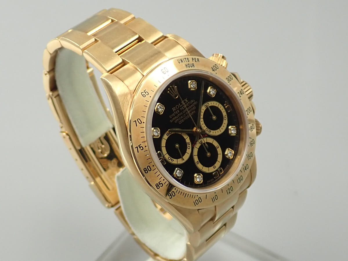 ロレックス デイトナ エルプリメロ Ref.16528G ブラック8Pダイヤ文字盤 中古 5W5ZF30X