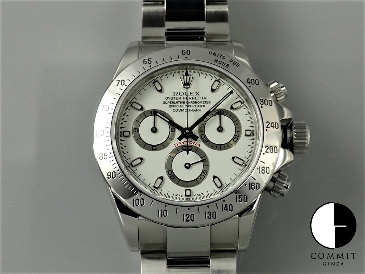 ロレックス デイトナ Ref.116520 ホワイト文字盤 美品 M9U0KLKY