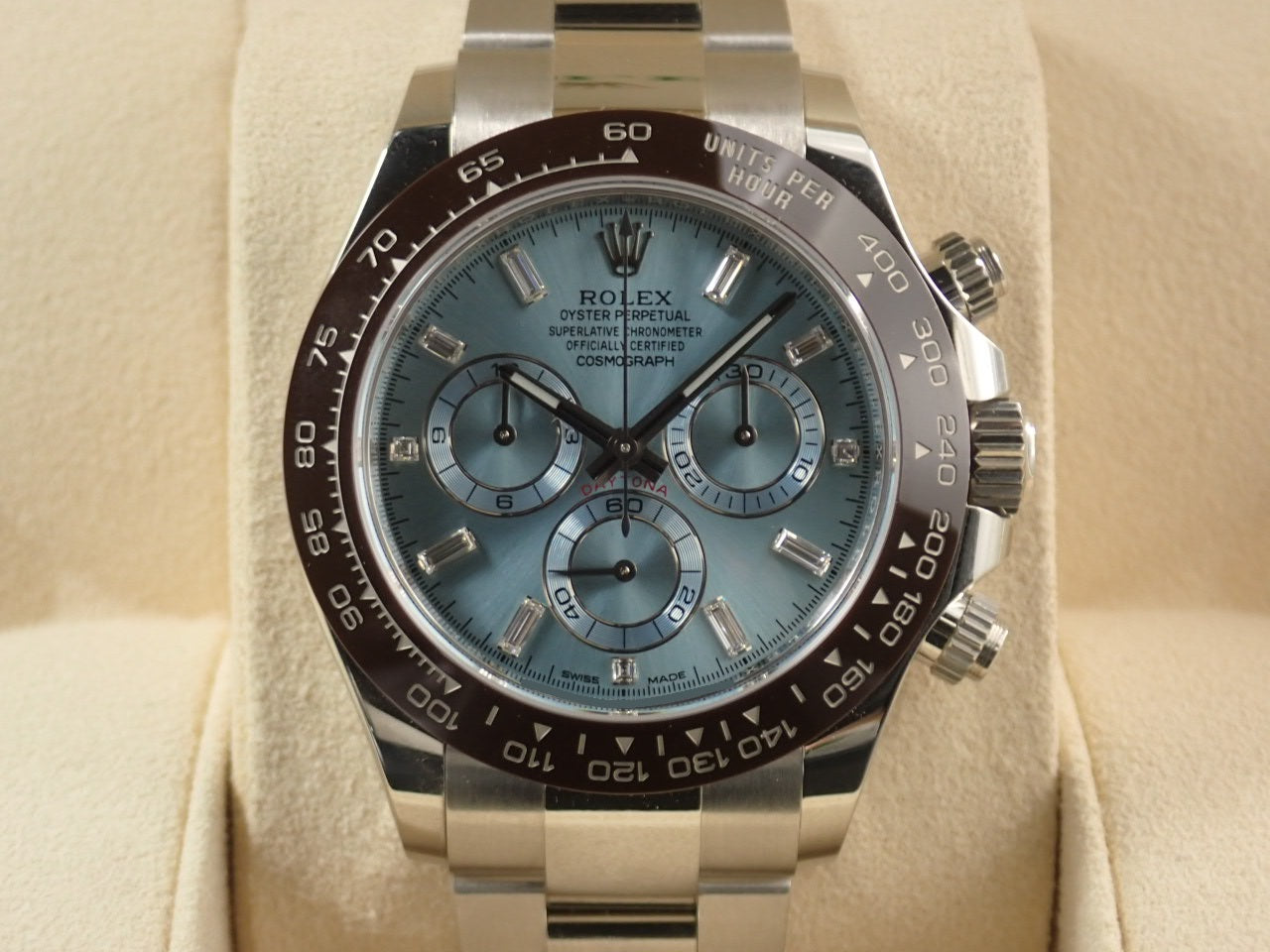 Rolex Daytona Ice Blue Dial 10P Diamonds [Excellent Condition] &lt;Warranty Box and Others&gt;