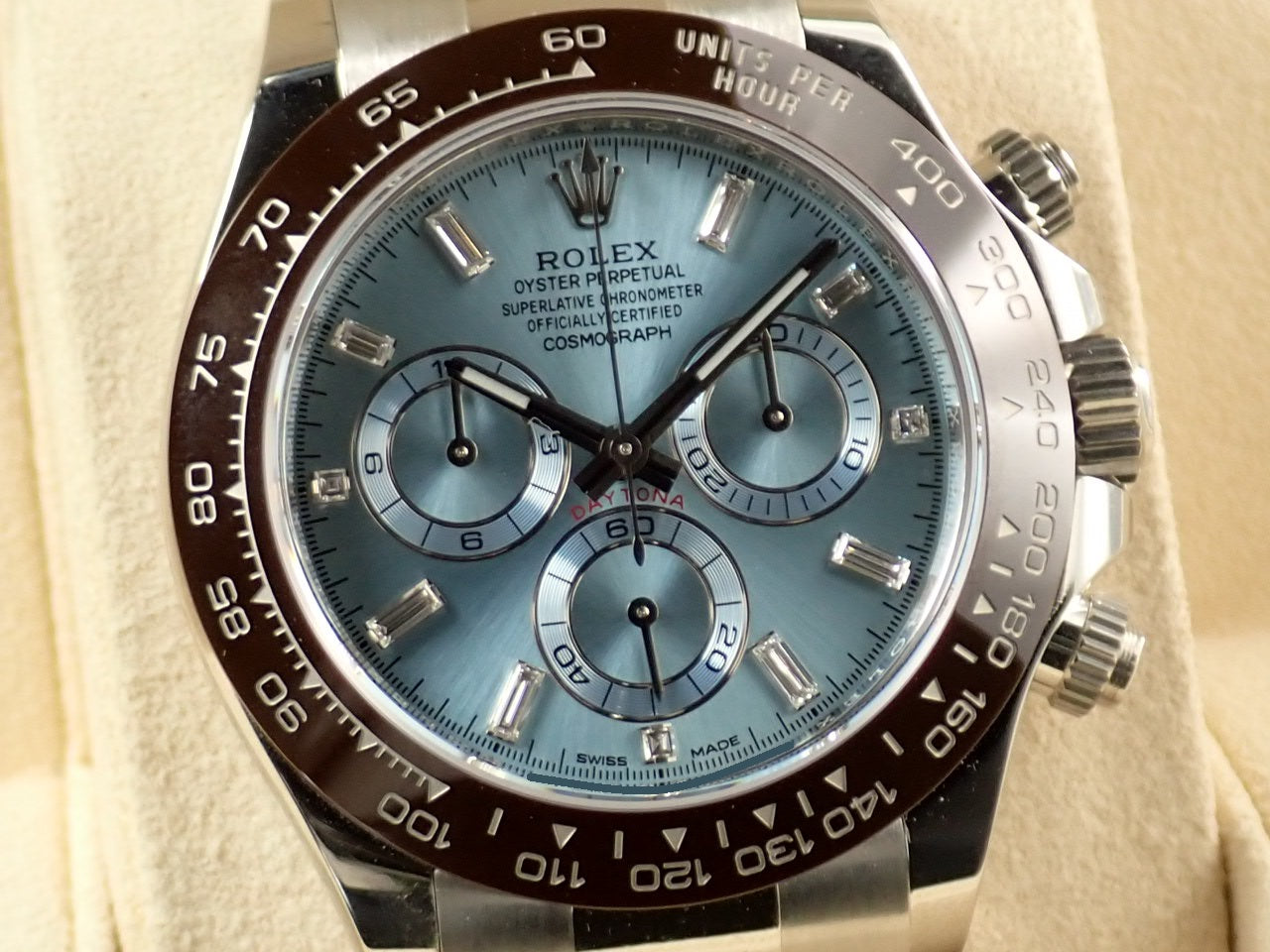 Rolex Daytona Ice Blue Dial 10P Diamonds [Excellent Condition] &lt;Warranty Box and Others&gt;