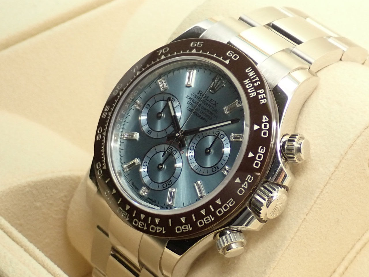 Rolex Daytona Ice Blue Dial 10P Diamonds [Excellent Condition] &lt;Warranty Box and Others&gt;