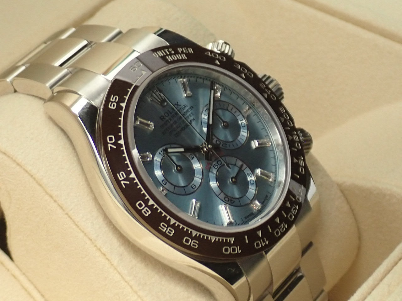 Rolex Daytona Ice Blue Dial 10P Diamonds [Excellent Condition] &lt;Warranty Box and Others&gt;