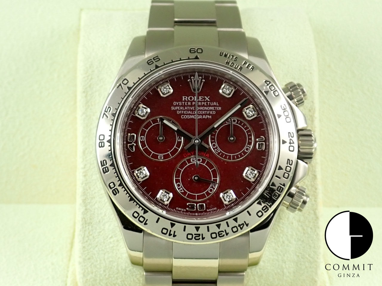 Rolex Daytona Rubellite Dial 8P Diamond Z Series &lt;Warranty Box and Others&gt;