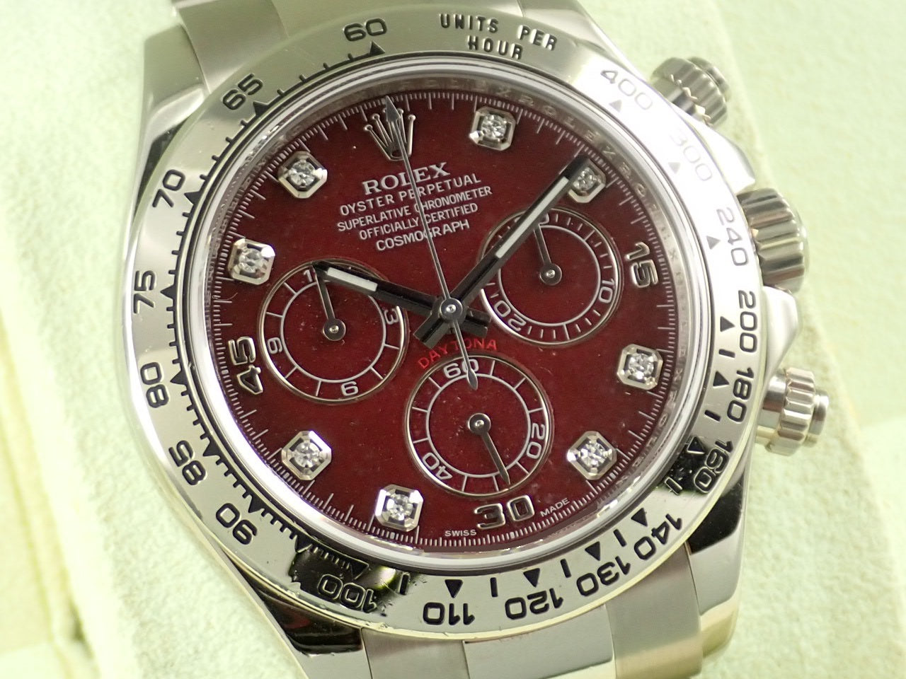 Rolex Daytona Rubellite Dial 8P Diamond Z Series &lt;Warranty Box and Others&gt;