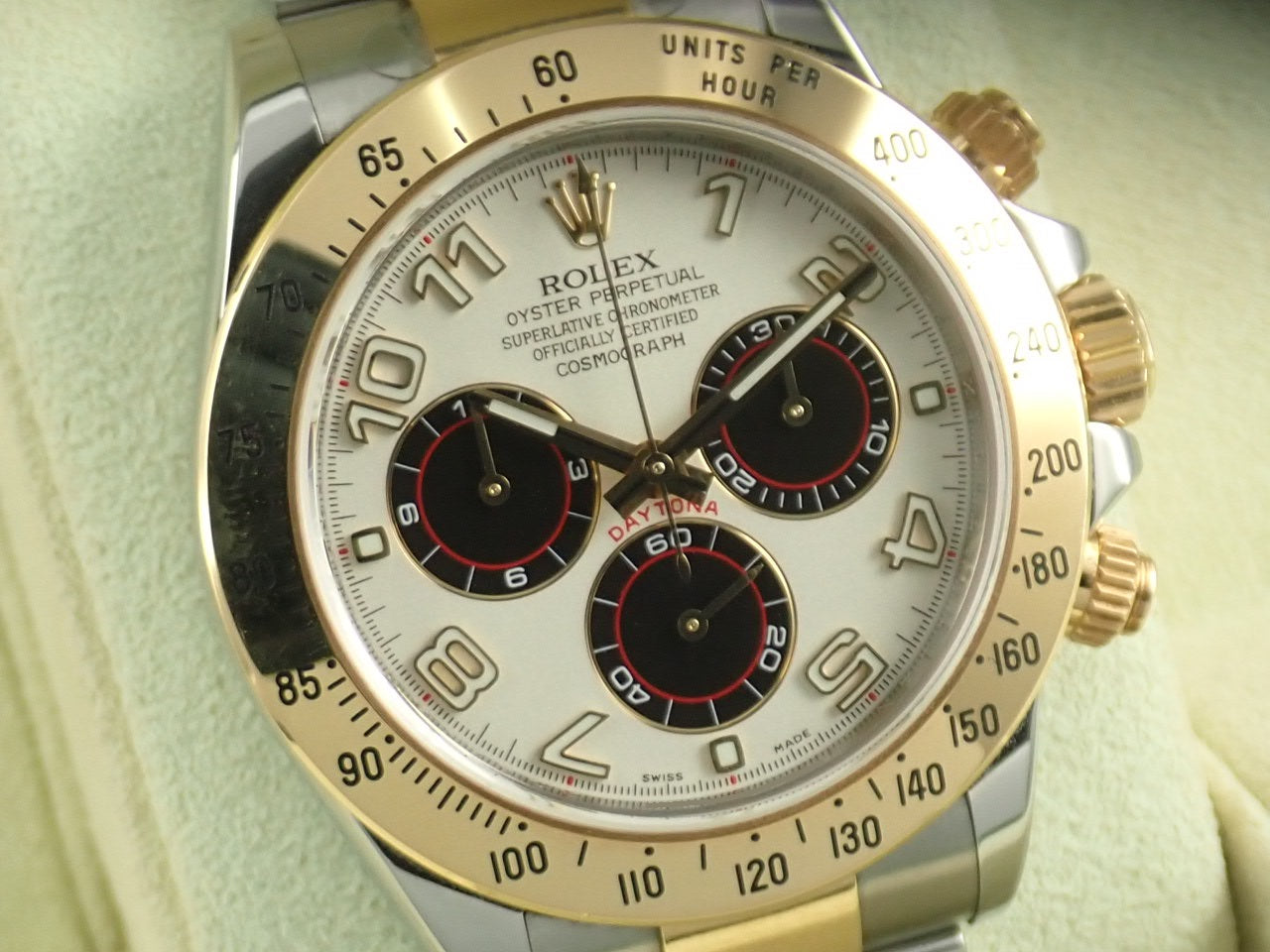 Rolex Daytona combination model, white x black dial, V serial number &lt;Warranty, box, etc.&gt;