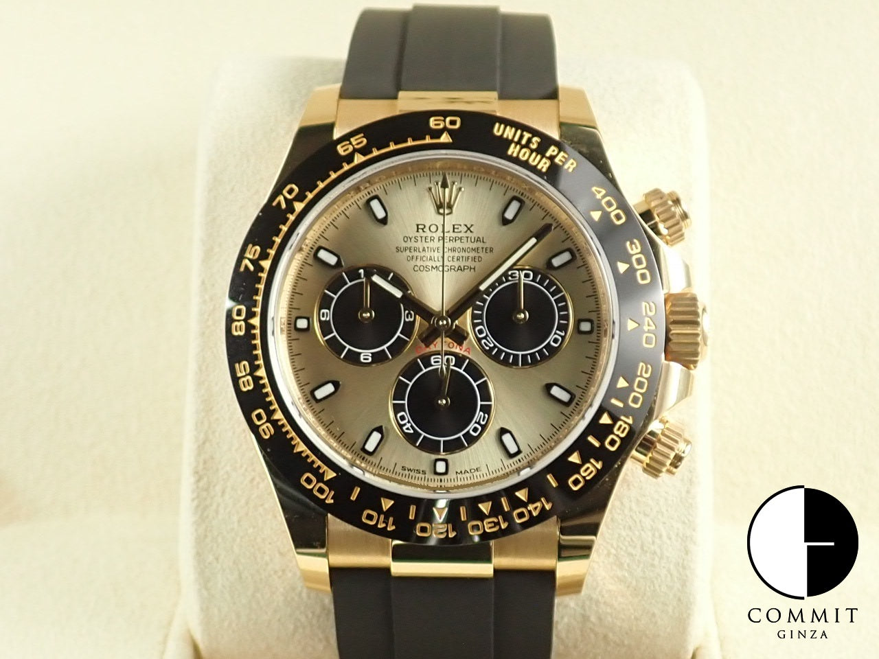 Rolex Daytona Champagne Black Dial &lt;Warranty Box and Others&gt;