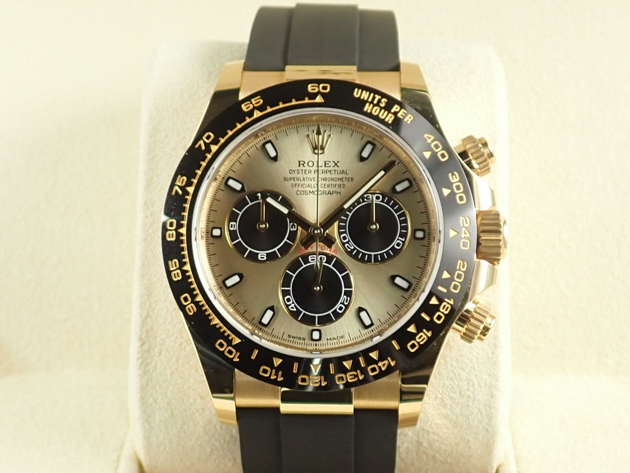 Rolex Daytona Champagne Black Dial &lt;Warranty Box and Others&gt;