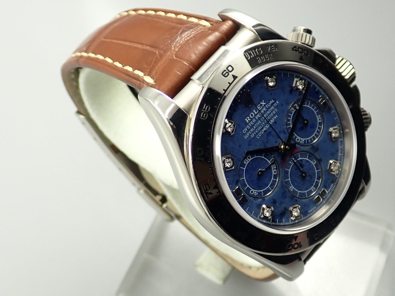 Rolex Daytona Sodalite Dial 8P Diamonds &lt;Warranty Box and Others&gt;