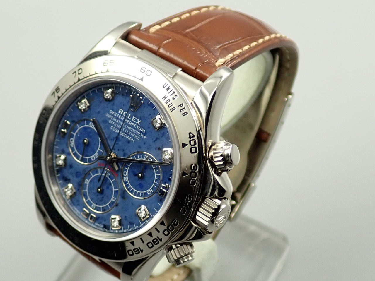 Rolex Daytona Sodalite Dial 8P Diamonds &lt;Warranty Box and Others&gt;