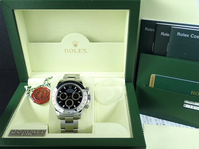 Rolex Daytona Black Dial V Serial Ref.116520