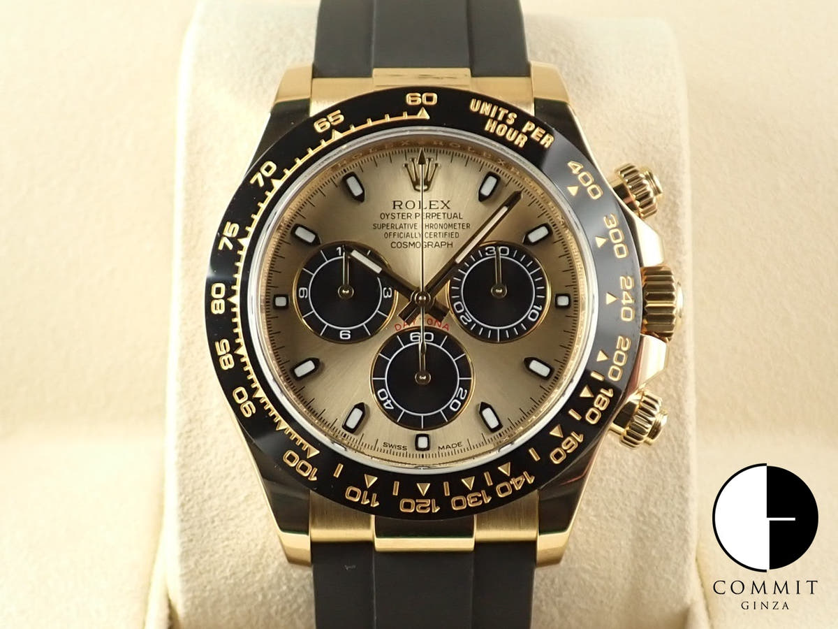 ロレックス デイトナ Ref.116518LN ブラック×シャンパン文字盤 中古 4JH29596