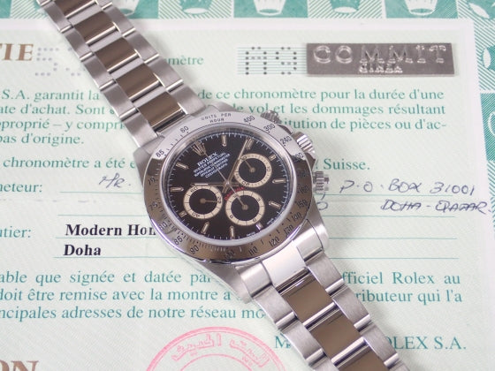 Rolex Daytona El Primero Black Dial A9 Ref.16520