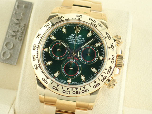 ロレックス デイトナ Ref.116508 グリーン文字盤 未使用 daytona-181