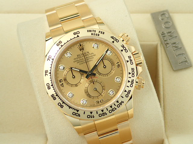 Rolex Cosmograph Daytona Champagne 8P Diamond [Good Condition]