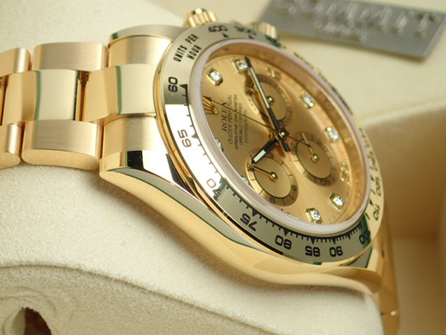 Rolex Cosmograph Daytona Champagne 8P Diamond [Good Condition]